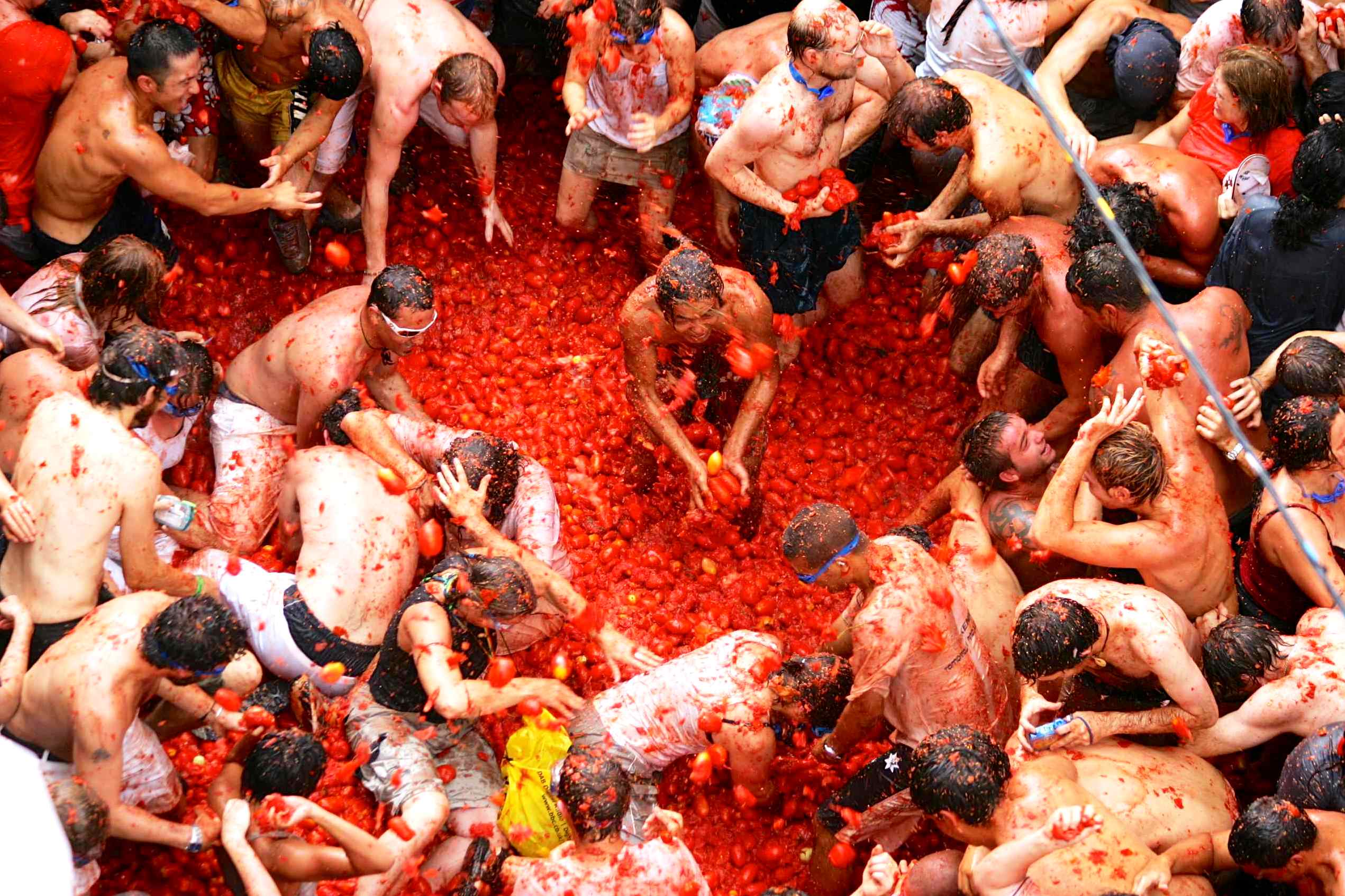 Битва томатами в Испании