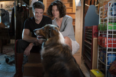 Rescued by Ruby. (L to R) Grant Gustin as Daniel, Kaylah Zander as Melissa in Rescued by Ruby. Cr. Ricardo Hubbs/Netflix © 2022