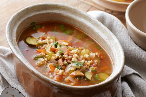 Суп перловый с овощами
