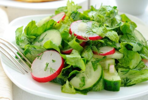 Диетический овощной салат