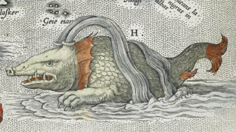 Морские чудища на старинных картах