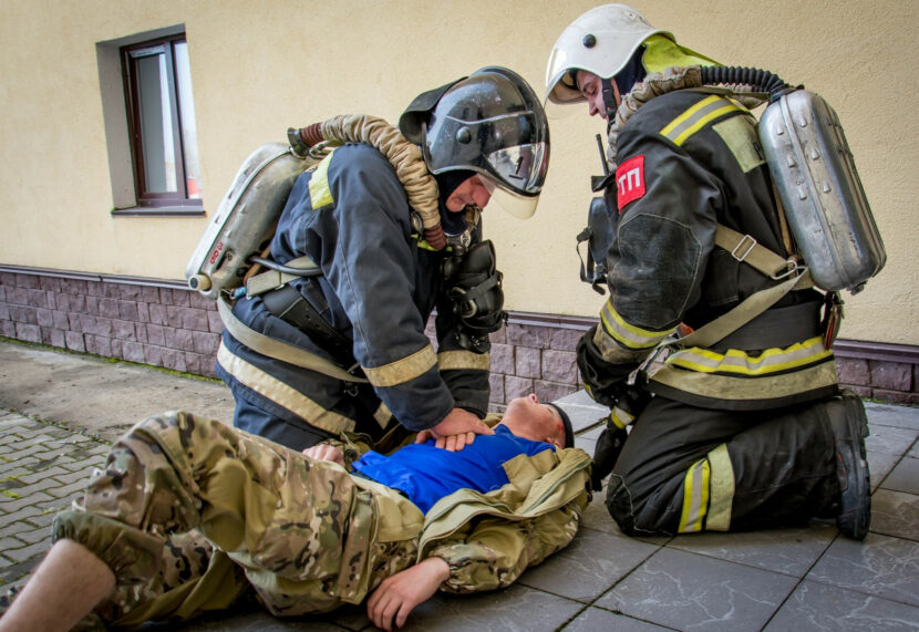 Первая помощь при пожаре
